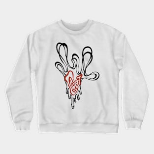 Gooped heart Crewneck Sweatshirt